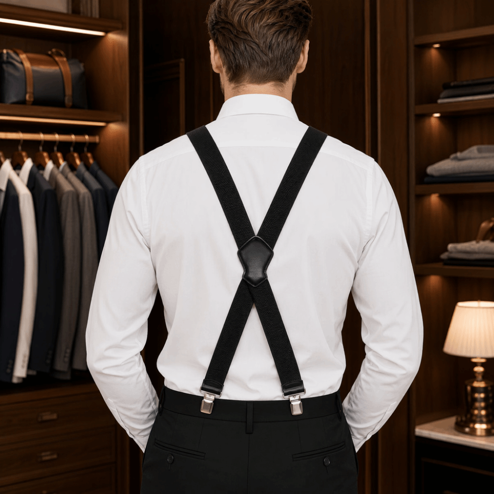 Suspender Clip Formal - 새로운 탄성 강력 서스펜더 통기성 원단