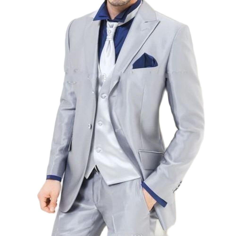 Men'S Formal Dinner Wear - 사용자 정의 만든 실버 반짝 이는