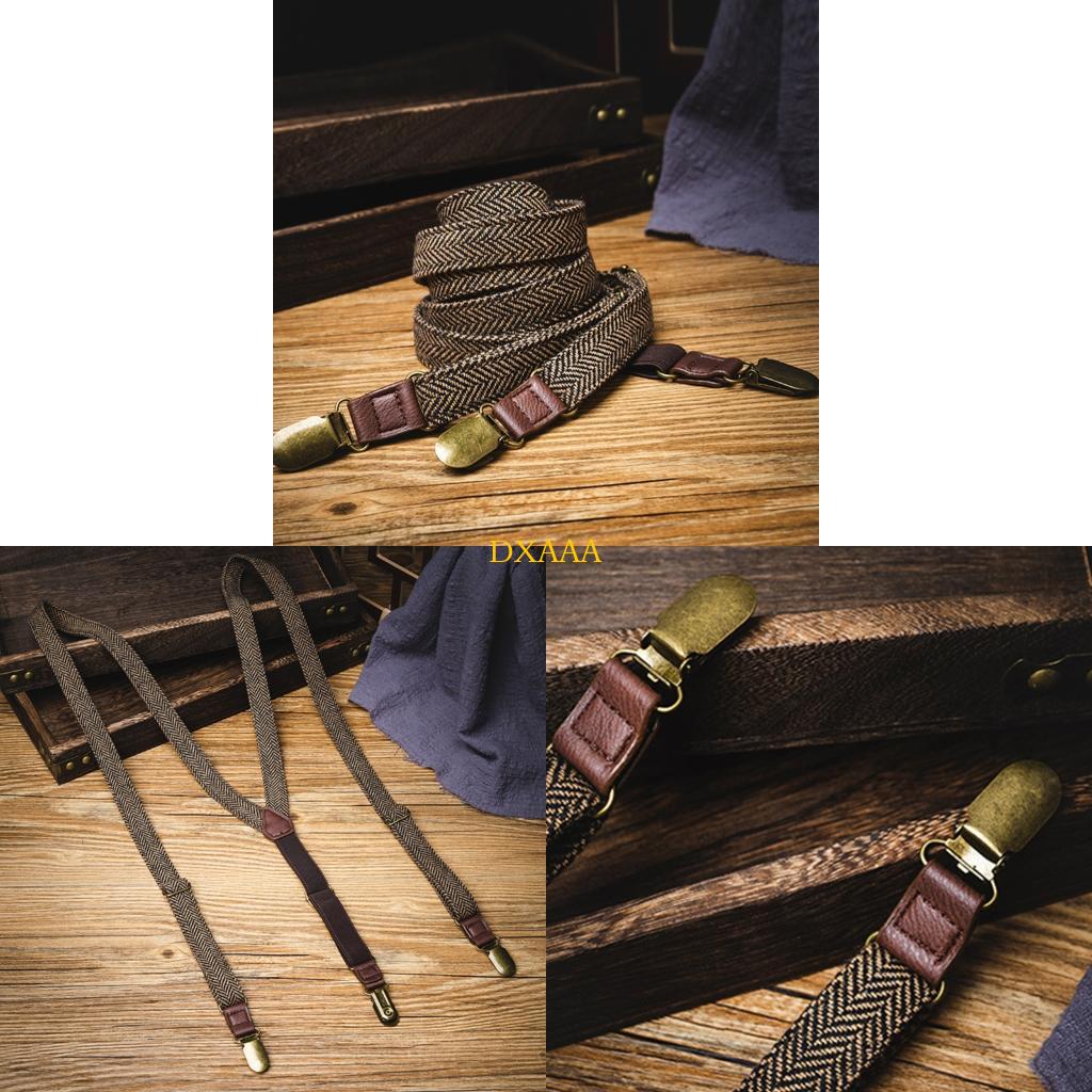 Suspender Clip Formal - DXAA 남자 조정가능한 길이 튼튼한 금속