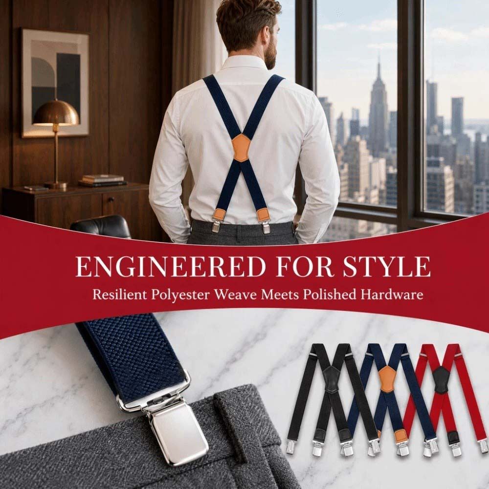 Suspender Clip Formal - 새로운 탄성 강력 서스펜더, 조절 가능한