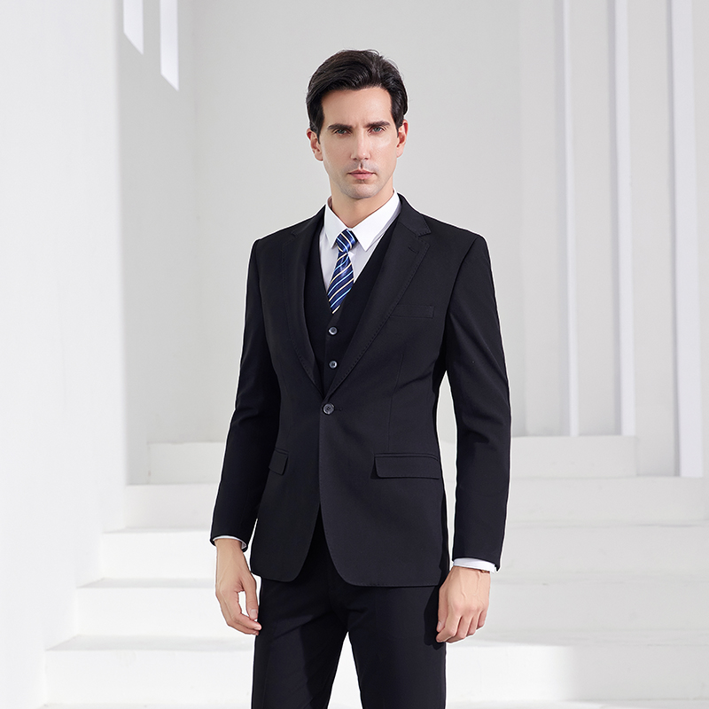Men'S Formal Wear Attire - 남성용 고급 블랙 비즈니스 정장 및