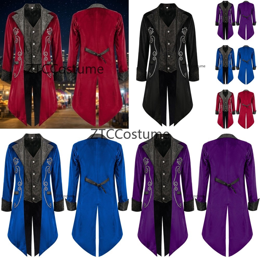 Victorian Men'S Formal Wear - 스팀펑크 빅토리아 테일코트 중세 코스프레 의상