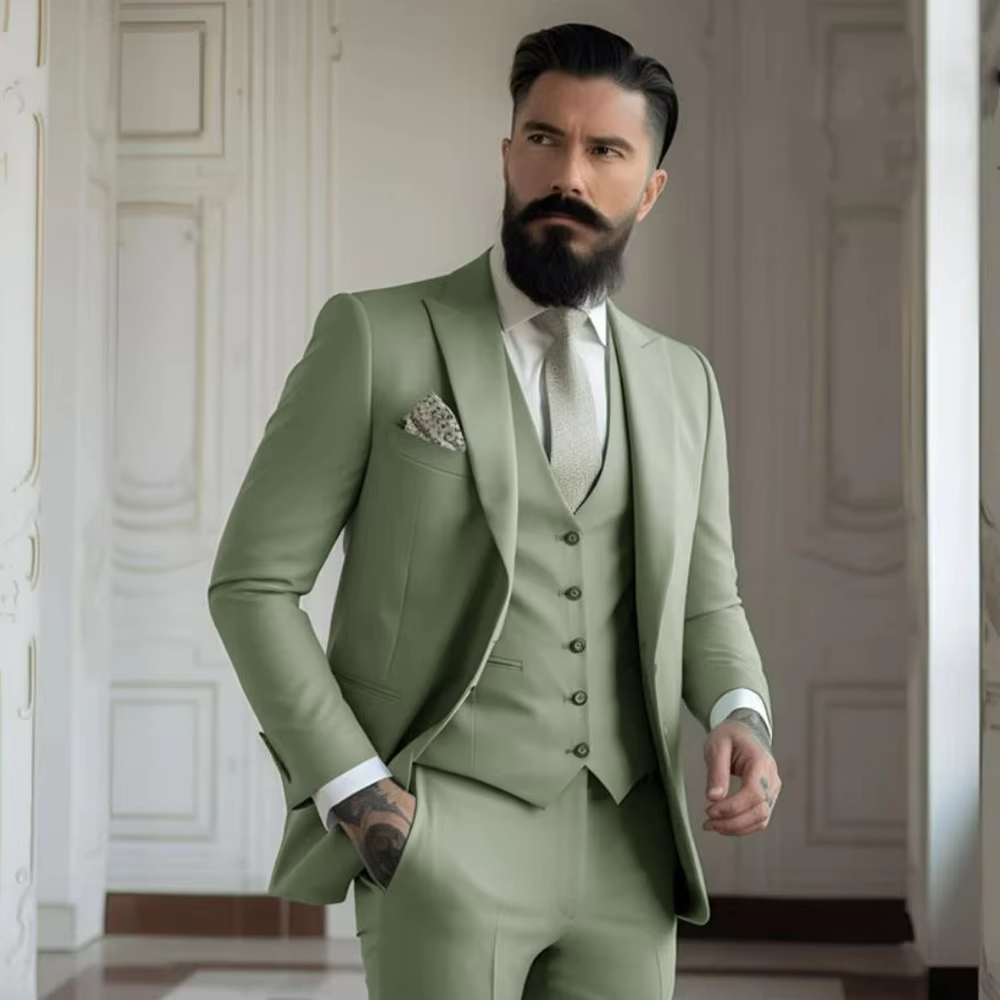 Khaki Formal Wear Men - 카키 남성 턱시도 웨딩 정장 맞춤