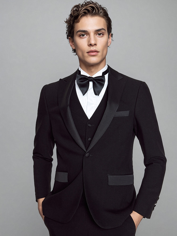Men'S Formal Dinner Wear - 남성 정장 세트 럭셔리 블랙 공식