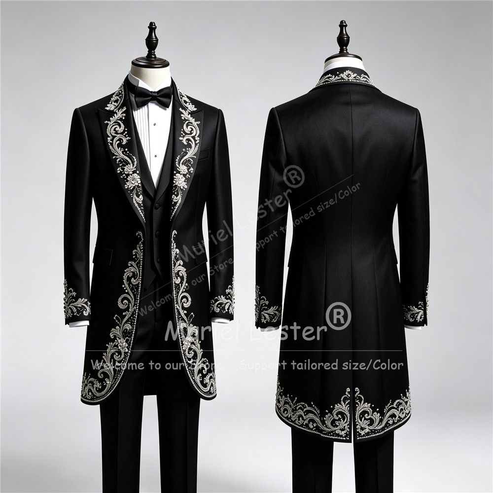 Men'S Formal Wear Attire - 럭셔리 남성 웨딩 턱시도 수트, 맞춤