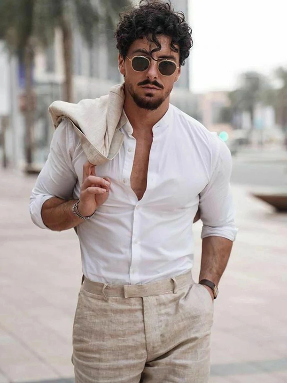 여름 해변 비즈니스 리넨 남성 정장 맞춤 제작 2피스  - Men'S Formal Beach Wear 리뷰 및 가격