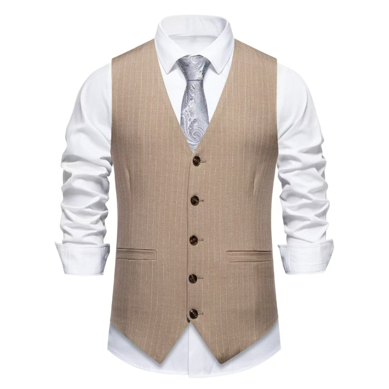2026 남성용 새로운 레드 스트라이프 정장 조끼, 패 - Khaki Formal Wear Men 리뷰 및 가격