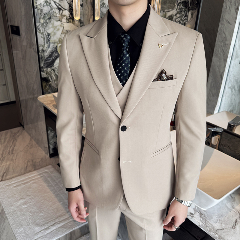 화이트 남성 정장 3피스 슬림핏 피크 라펠 포멀 웨딩  - Men'S Formal Dinner Wear 리뷰 및 가격
