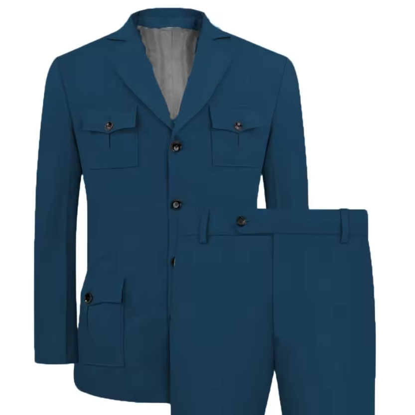 남성 정장 Jakcet 캐주얼 카키 2 조각 블레이저  - Khaki Formal Wear Men 리뷰 및 가격