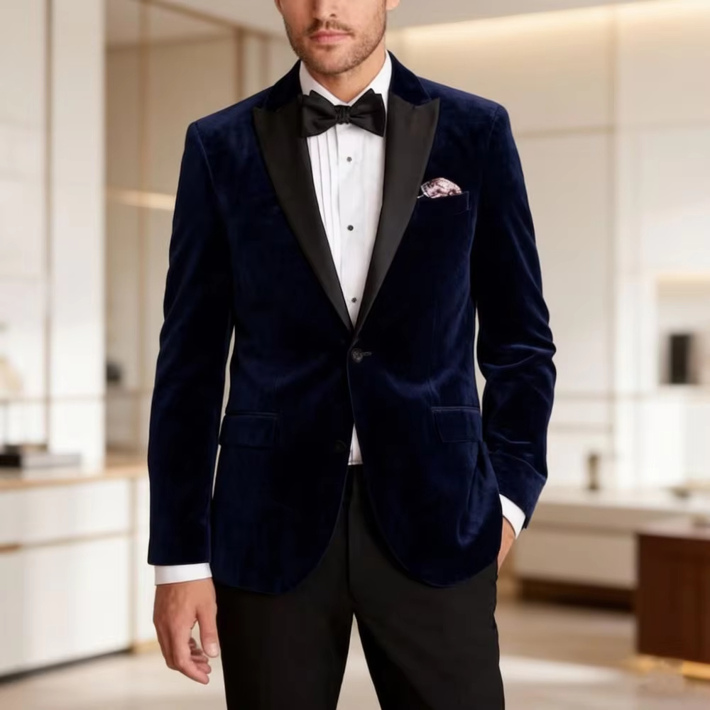 남성용 벨벳 정장 슬림핏 원피스 블레이저 정장 웨딩 수 - Men'S Formal Wear For Reception 리뷰 및 가격