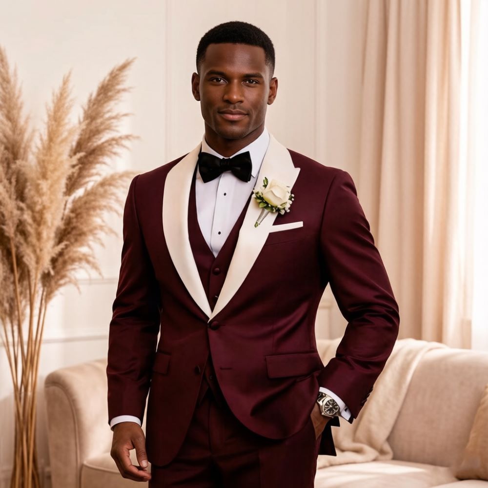 3피스 정장 남성복 피크 라펠 슬림핏 신랑 턱시도 믹스 - Men'S Formal Wear For Reception 리뷰 및 가격
