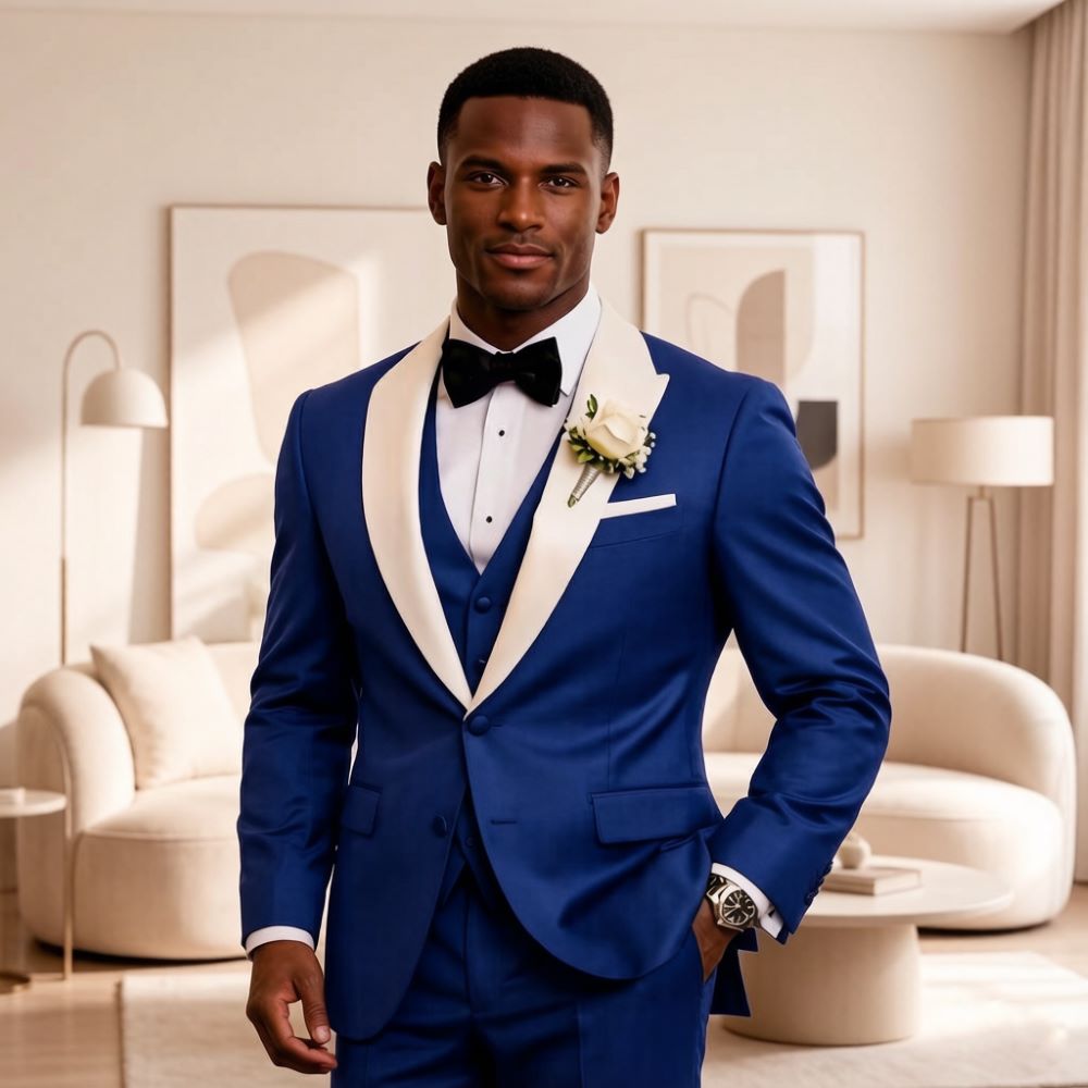3피스 정장 남성복 피크 라펠 슬림핏 신랑 턱시도 믹스 - Men'S Formal Wear For Reception 리뷰 및 가격