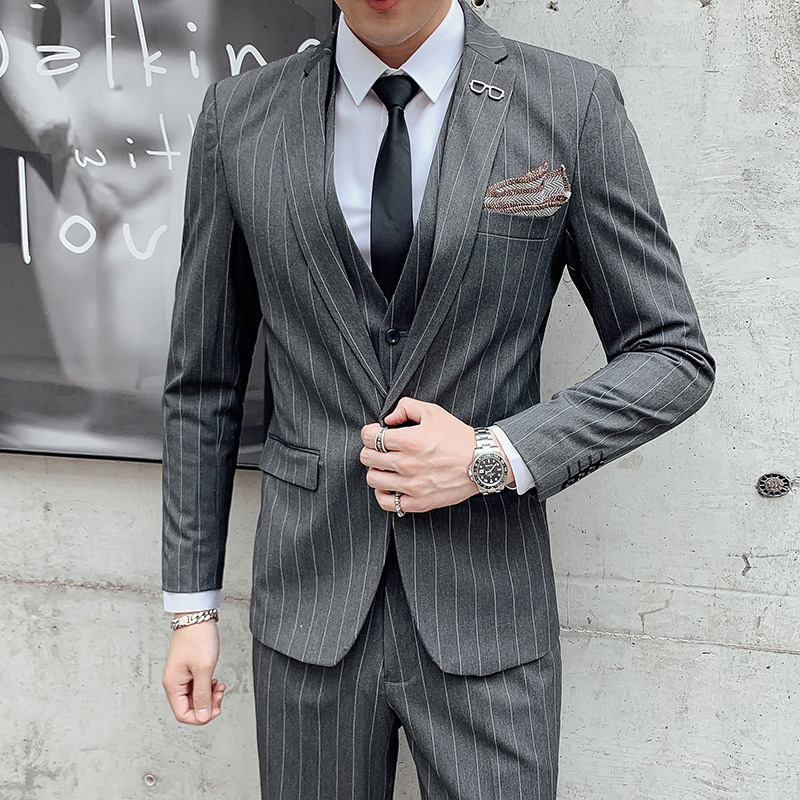 남성 한국 스타일 3피스 체크 정장 웨딩 신랑 들러리  - Men'S Urban Formal Wear 리뷰 및 가격