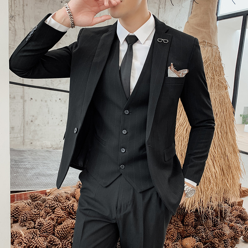 남성 한국 스타일 3피스 체크 정장 웨딩 신랑 들러리  - Men'S Urban Formal Wear 리뷰 및 가격