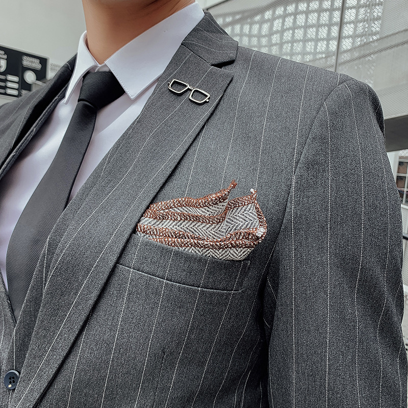 남성 한국 스타일 3피스 체크 정장 웨딩 신랑 들러리  - Men'S Urban Formal Wear 리뷰 및 가격