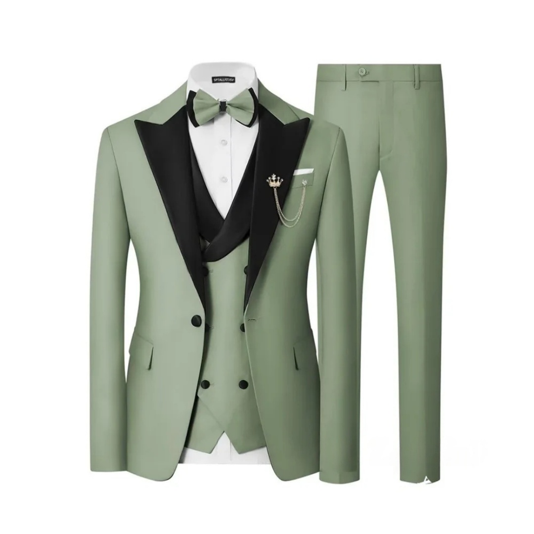 남성 슬림핏 3피스 턱시도 정장 세트 더블 브레스티드  - Men'S Formal Dinner Wear 리뷰 및 가격