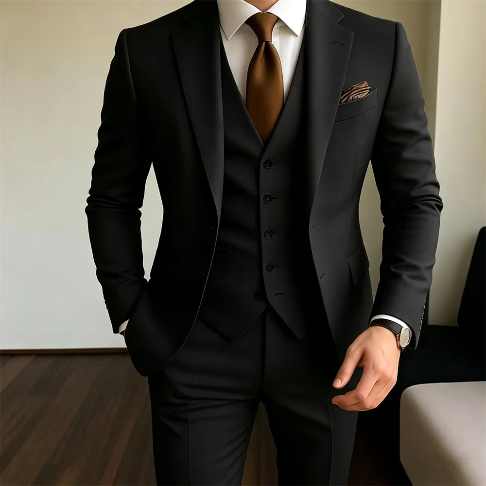 카키 남성 정장 3피스 재킷+조끼+바지 포멀 슬림핏 웨 - Khaki Formal Wear Men 리뷰 및 가격