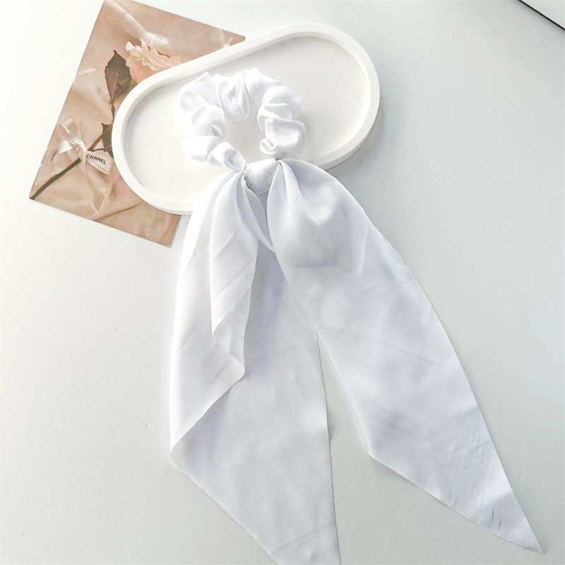 1개입 새틴 롱 리본 스크런치 탄성 헤어밴드 여성 소녀 - Satin Bow Tie 리뷰 및 가격