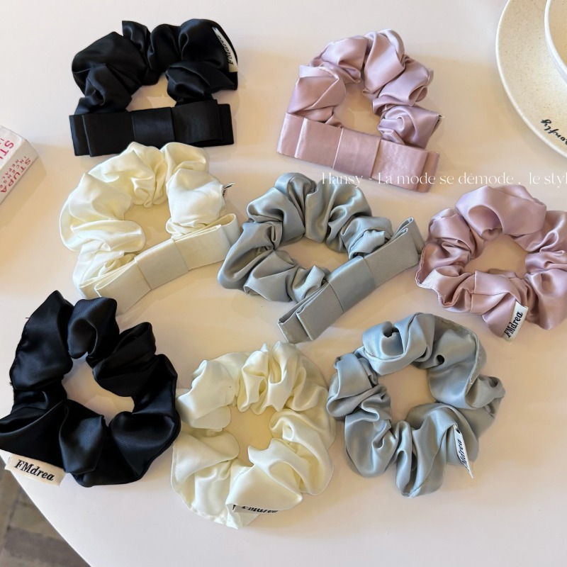 고품질 부드러운 단색 한국산 새틴 이중 레이어 리본 탄 - Satin Bow Tie 리뷰 및 가격