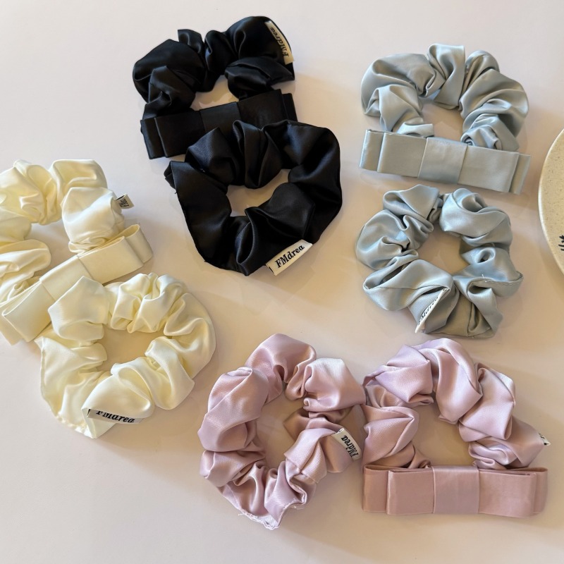 고품질 부드러운 단색 한국산 새틴 이중 레이어 리본 탄 - Satin Bow Tie 리뷰 및 가격