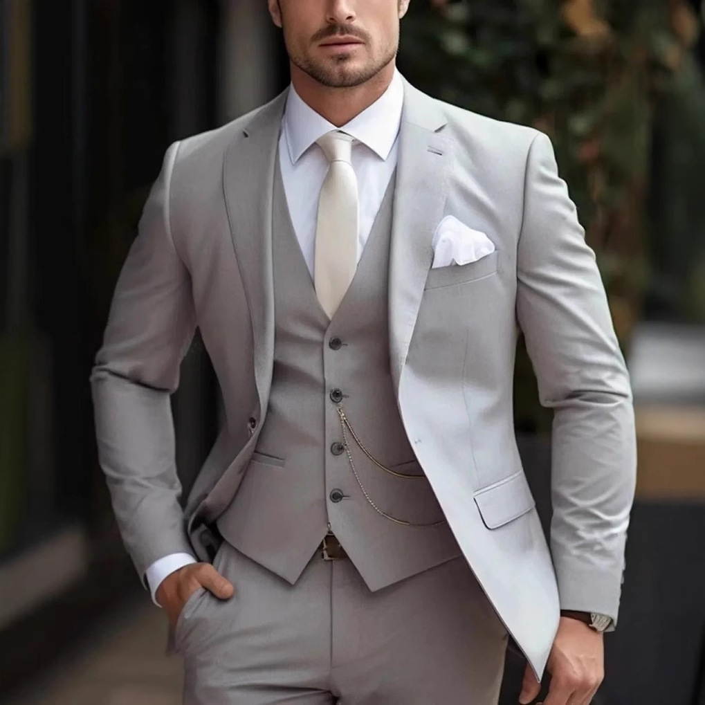 3피스 핑크 정장 남성 슬림핏 신랑 턱시도 믹스매치 분 - Men'S Formal Wear For Reception 리뷰 및 가격
