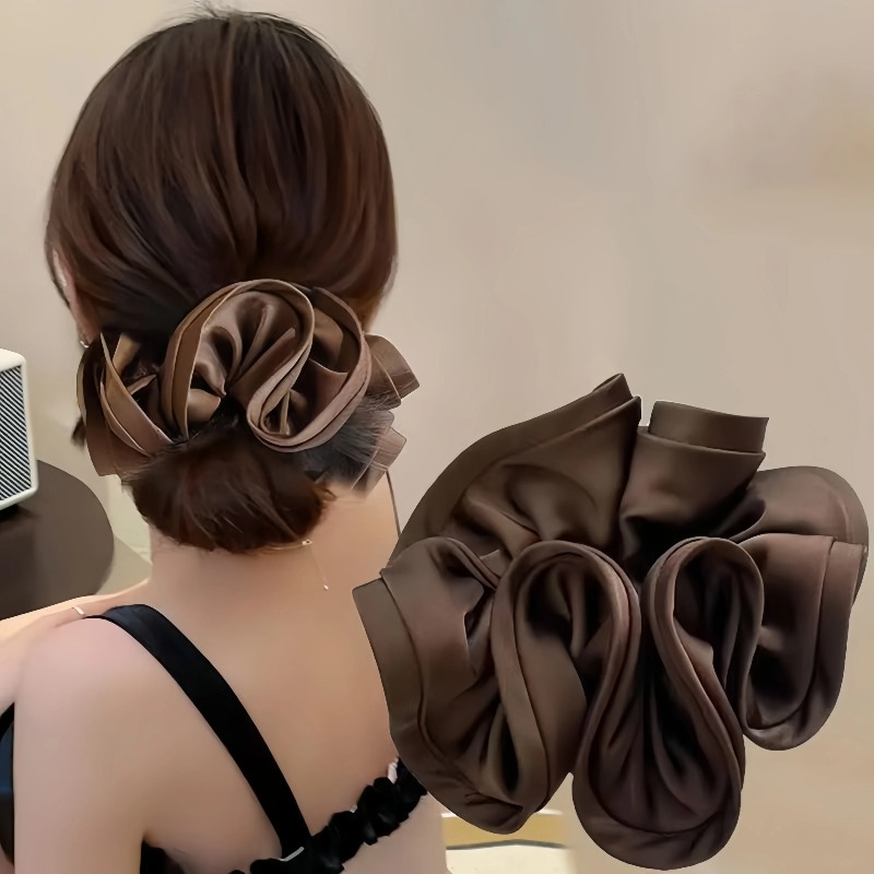 한국산 새틴 스크런치 탄성 헤어밴드 여성용 큰 헤어타이 - Satin Bow Tie 리뷰 및 가격