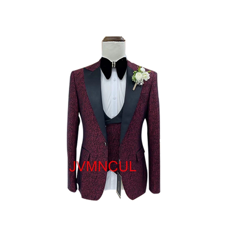 남성 자카드 3피스 슬림핏 정장 세트 (웨딩 신랑 비즈 - Men'S Formal Wear For Reception 리뷰 및 가격