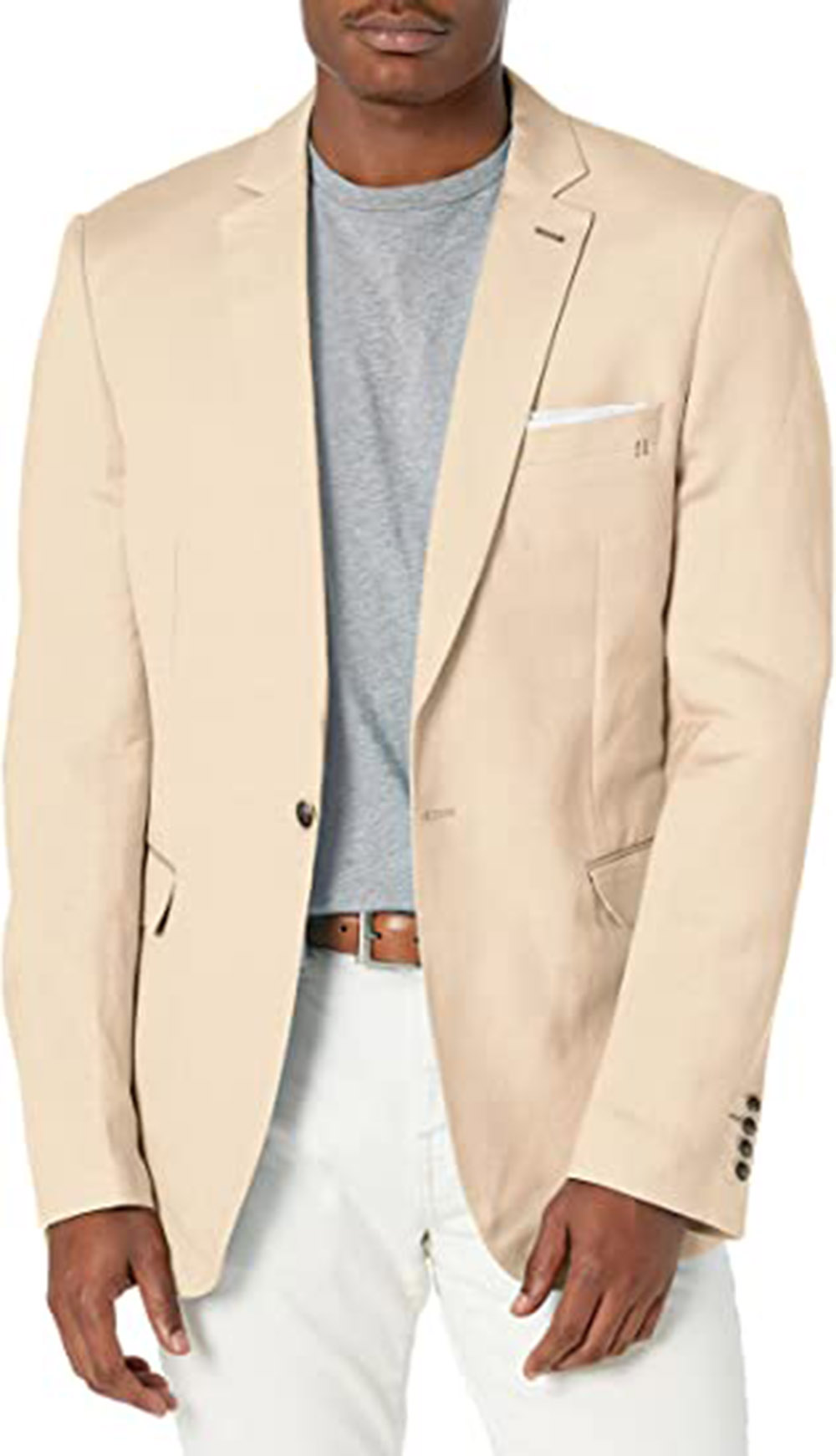 맞춤형 카키 블레이저 남성 정장 세트 노치 라펠 웨딩  - Khaki Formal Wear Men 리뷰 및 가격