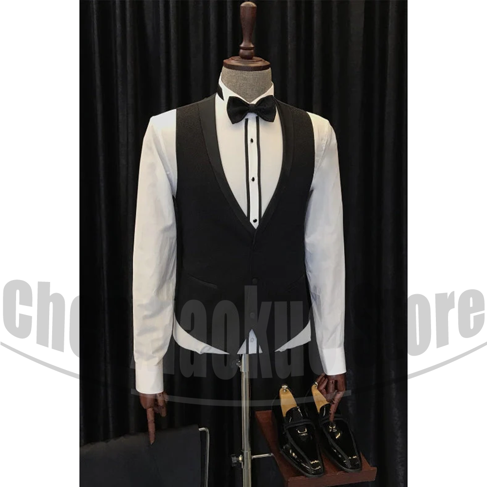 블랙 남성 정장 시크 숄 라펠 원버튼 신랑 예복 우아한 - Men Formal Wear 2025 리뷰 및 가격