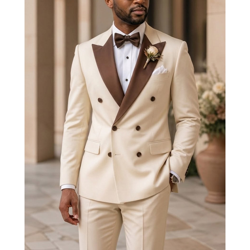 남성 더블 브레스티드 턱시도 수트 패션 피크 라펠 웨어 - Formal Wear For Men In Wedding 리뷰 및 가격
