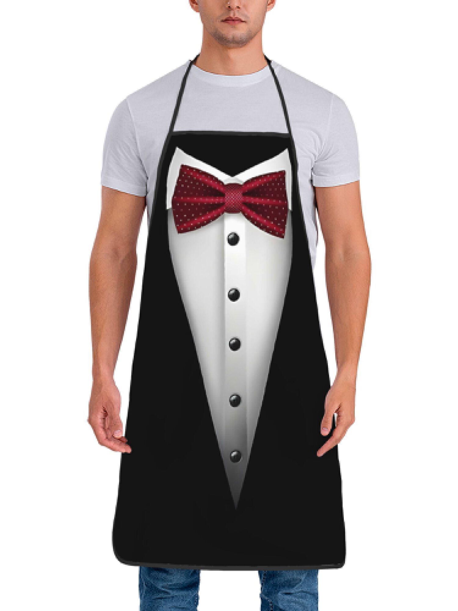 턱시도 앞치마 레드 보타이 주방 요리 베이킹 남성용 선 - Men'S Formal Wear Bow Ties 리뷰 및 가격